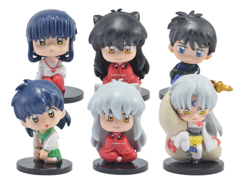 Figura Muñecos Gashapone Inuyasha Sesshomaru Miroku X6u