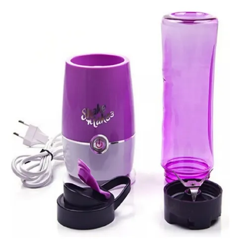 Juguera Portátil Licuadora 2 Vasos Batidora Portátil