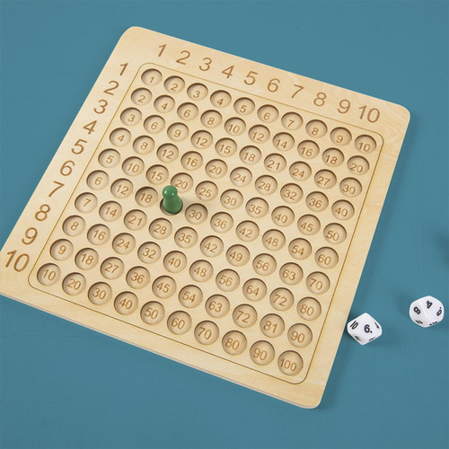 Juego De Multiplicación De Madera Para Edades De 3 A 7
