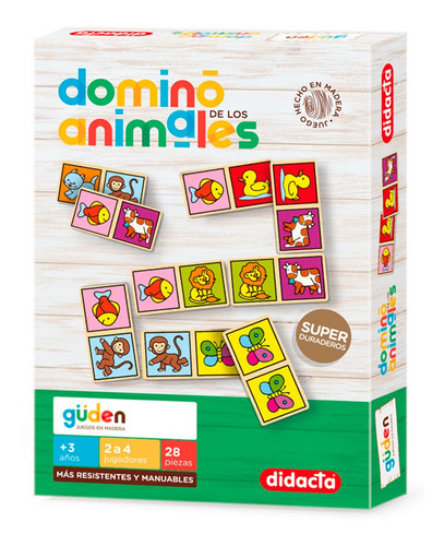 Domino De Animales En Madera Didacta Giro Didáctico