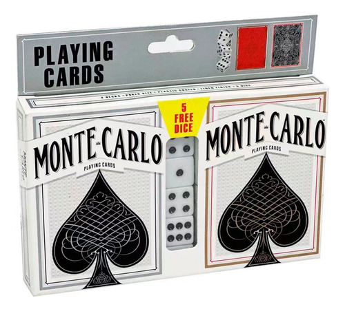 Montecarlo Poker Playing Cards 5 Free Dice (cartas Y Dados)