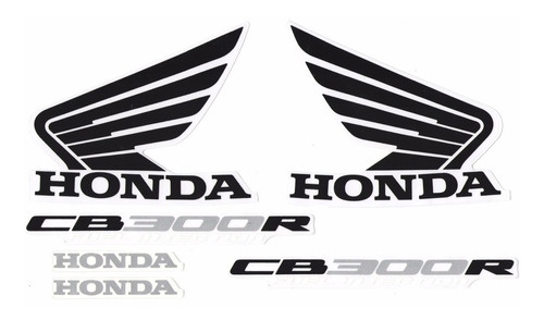 Kit Adesivos Honda Cb-300r 2009 E 2010 Vermelha