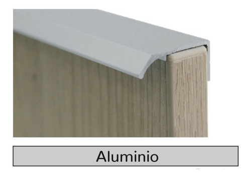 Tirador Perfil Para Cajón Tipo Pestaña En Aluminio 2,60 Mt