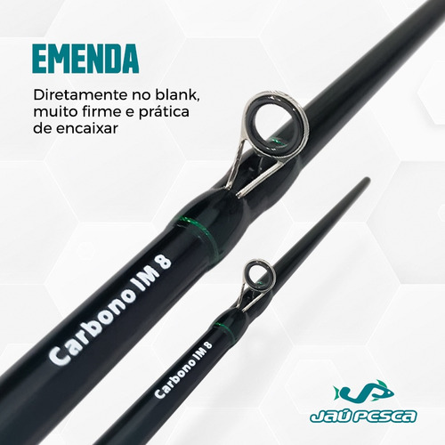 Kit De Carretilha Bg + Vara Tambaqui Pro 2,40mts 60lbs Linha