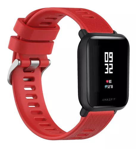 Correa Silicona para Reloj Xiaomi Amazfit Basic Bip U / Pro Color Rojo