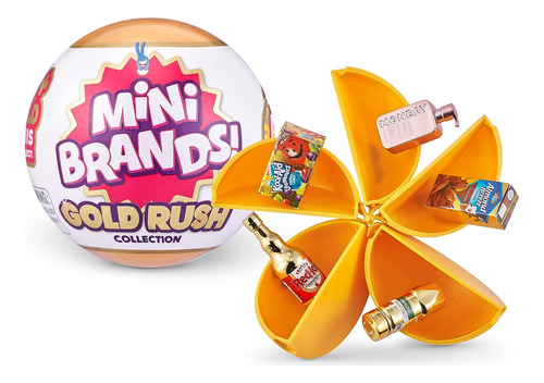 5 Mini Brands Surprise Gold Rush De Zuru Limited Edition Mys