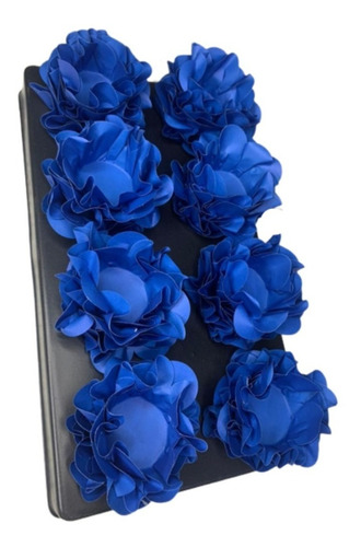 Capacillos De Papel Tipo Flor Azul Royal Trufa Cakepop