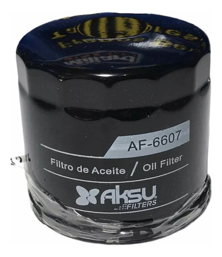 Filtro De Aceite Aksu Af-6607 Para Festiva,laser, Picanto