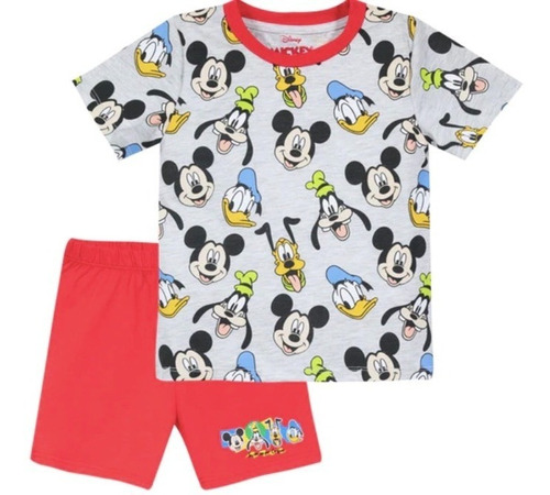 Pijama De Verano Mickey Mouse Y Sus Amigos - Talla 3