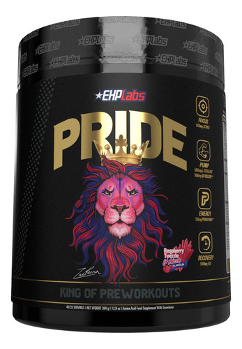 Ehp Labs Pride Preworkout Energy 40servings Sabor Raspberry Twizzle