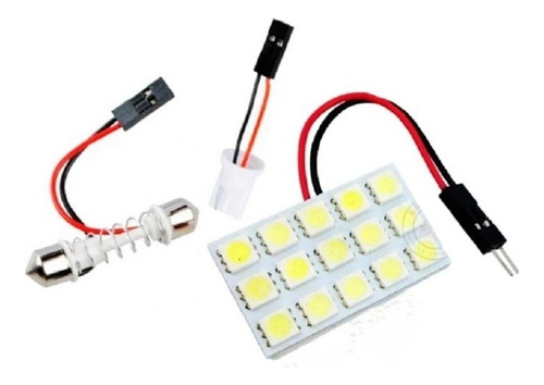 100x Panel Interior Del Coche Luces Led 15leds T10 5050smd