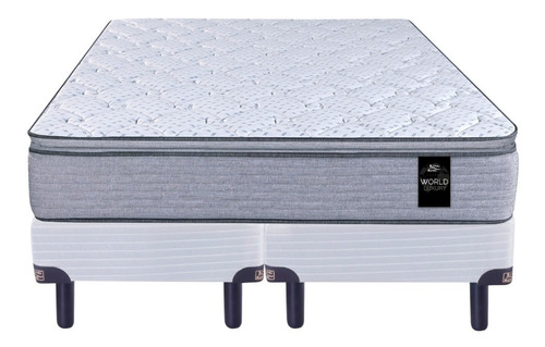 Imagen 2 de 10 de Sommier Colchon King Koil Kensington Sabanas Y Almohadas
