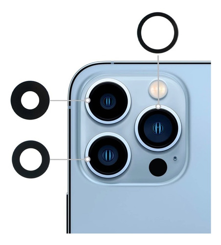 Vidrio De Camara Repuesto Compatible iPhone 13 Pro Max 