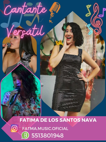 Cantante Versatil Dueto Musical Fatma Music Mujer