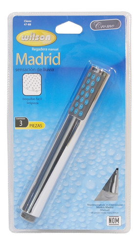 Regadera Manual Plastica Abs Madrid Wilson 47-88