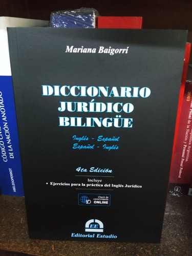 Diccionario Juridico Bilingue Mariana Baigorri