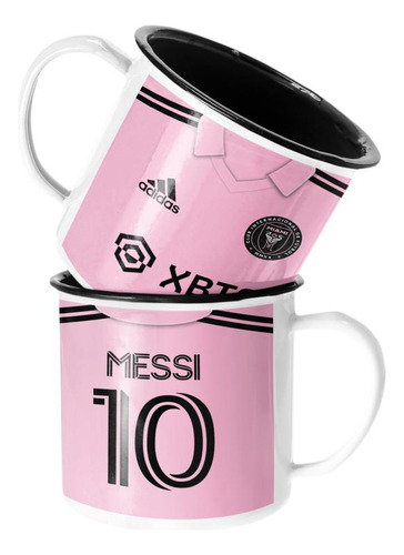 Taza Enlozada Lechera Lionel Messi Inter Miami Polera Local