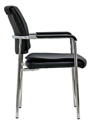 Silla De Visita Oficina Premium Black Fx