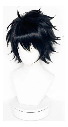 Zh Peluca Cosplay Death Note L L.lawliet, Corta, Negra