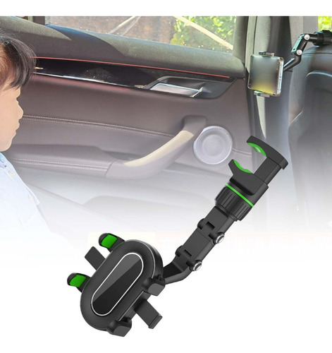 0 Soporte Para Teléfono Con Espejo Retrovisor Verde Verde