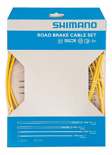 Juego Carcasa Cable De Freno Shimano Road Pte 1,6mm Amarillo