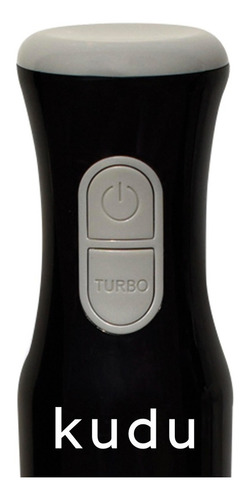 Mixer Licuadora De Mano Kudu Con Vaso Dosificador Y Picador Color Negro