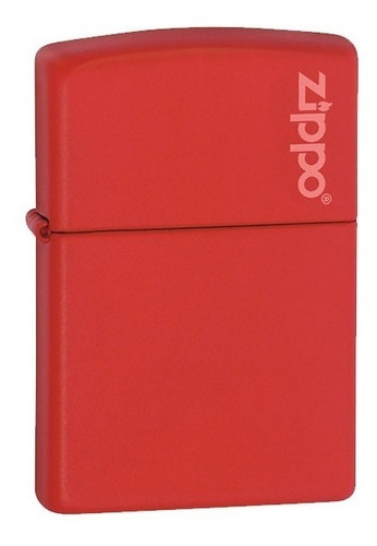 Encendedor Zippo Rojo Mate Con Logo  -  Cod 233zl
