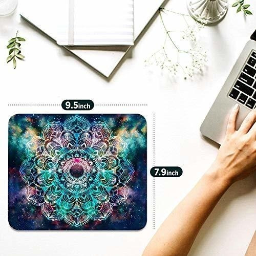 Alfombrilla De Ratón, Galaxy Mandala Pattern Impermeable Ani