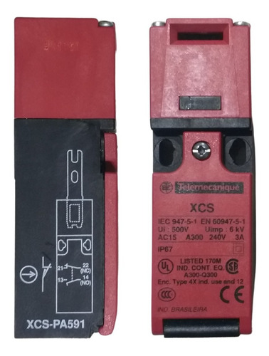 Chave Fim De Curso De Segurança Xcs Pa591 Telemecanique