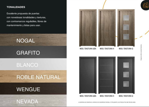 Imagen 4 de 10 de Puerta Placa Oblak Tekstura Gris Nevada 80x200 M/madera