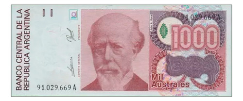 Australes 1.000,00, Año 1989, Estado Sin Circular