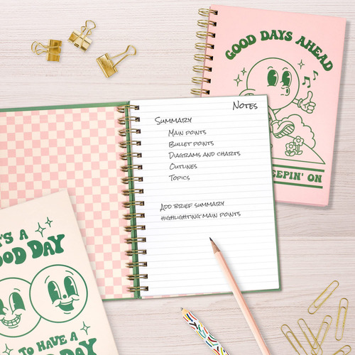 Cuadernos Thinkable A5 De Tapa Dura, Paquete De 4 Unidades,