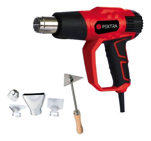 Imagen 1 de 10 de Pistola De Calor Aire Caliente Pektra 2000w + Kit Acesorios