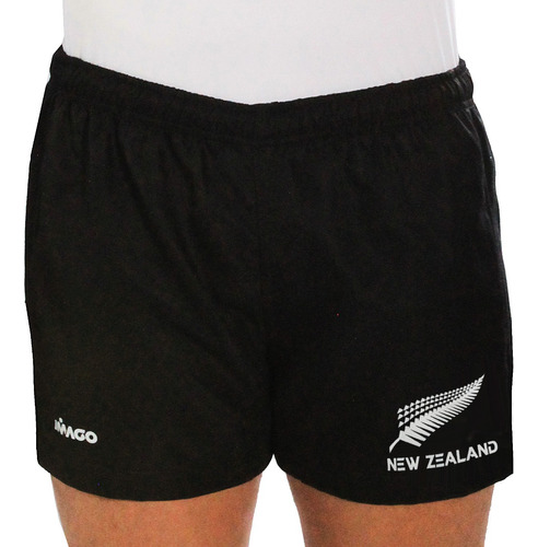 Short Rugby Hombre Imago Nueva Zelanda Jungle Pantalon Black