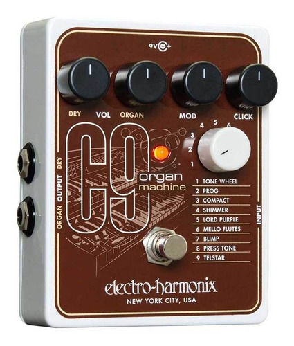 Pedal Simulador De Órgão Electro Harmonix C9 Organ Machine