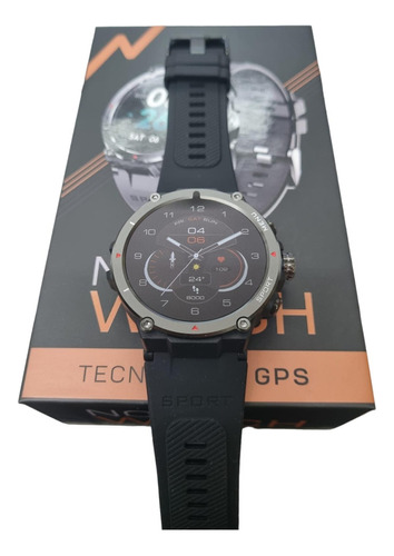 Reloj Smartwatch Noga Ng-swpro 02 Gps Ip68 Color De La Caja Negro Color De La Malla Negro Color Del Bisel Negro