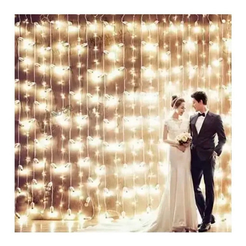 Cortina Led 320 Luces Efecto Cascada Decorativa 3 X 3 Mts