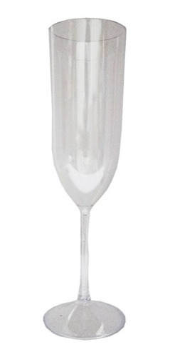 Imagem 4 de 10 de 12 Taça De Champanhe Acrílica Lisa Cristal 180ml Champagne