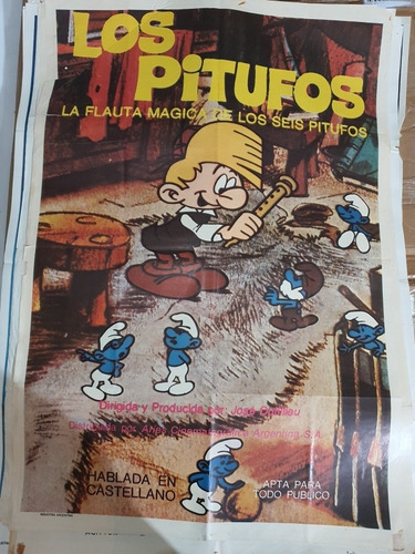 Los Pitufos- Afiche De Cine Original - A 10