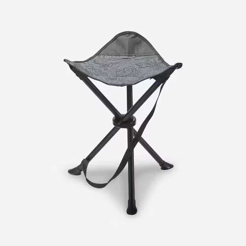 Silla Trípode De Camping Quechua Compacto Y Ligero Gris