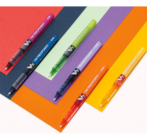 Set Lápices Tinta Hi-tecpoint V5 6 Un.