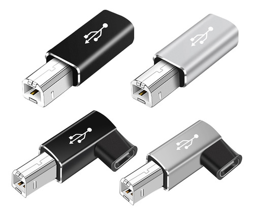 Adaptador Midi Usb C Hembra A Usb B Macho, 4 Unidades, Para