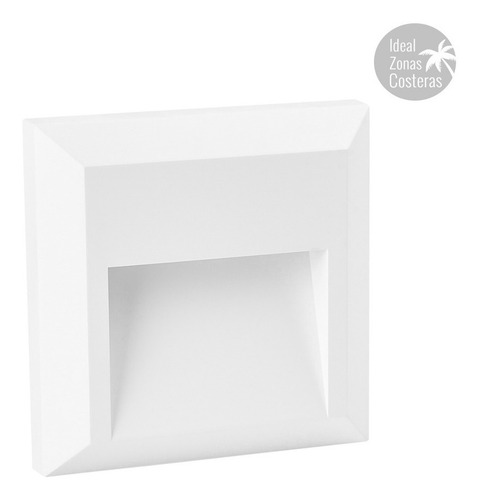 Imagen 1 de 7 de Lámpara Para Muro Exterior Blanco, 1 W, Luz Neutra