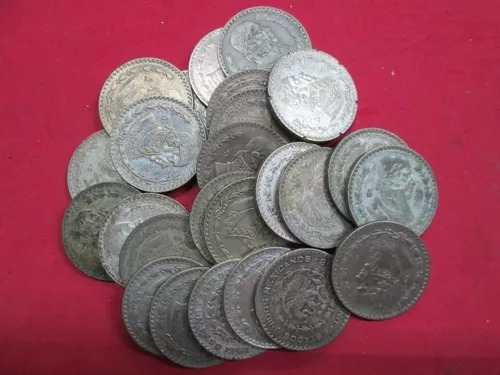 Moneda 1 Peso Tepalcate Plata Ley .100 Varios Años