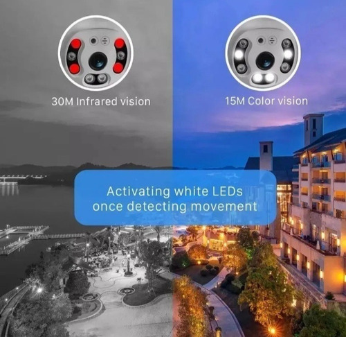 Camara Ip Wifi Exterior Vision Nocturna 2 Mp Zoom