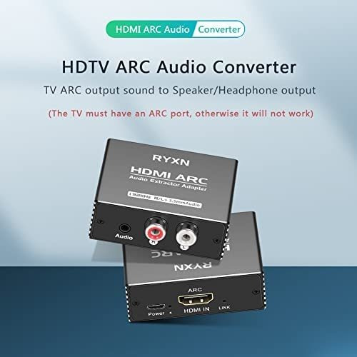 Extractor De Audio Hdmi Arc 192khz, Adaptador Hdmi Arc Con A