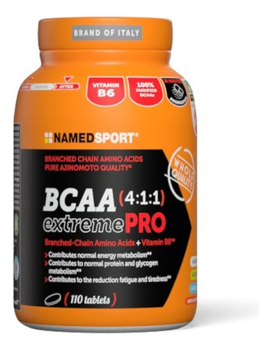 Tabletas Namedsport Bcaa 4:1:1 Extremepro Ajinomoto 110 Tab