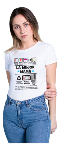 Camiseta Personalizada Día De La Madre Mejor Mamá 