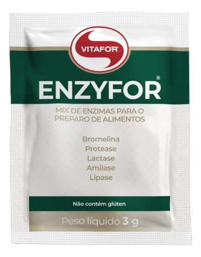 Enzyfor Vitafor 30 Sachês Mix De 5 Enzimas Digestivas