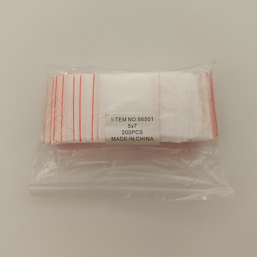 200u Bolsas Zipper 5x7cm - Excelente Calidad